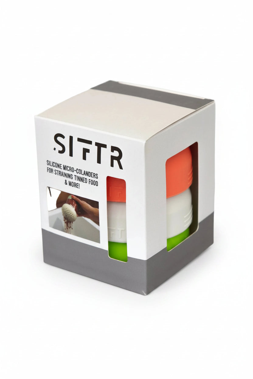 Siftr Micro Silicone Colander: Compact Can Strainer