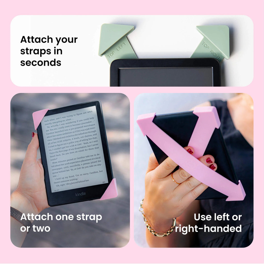 Strapsicle Straps for Kindle & Kobo: Comfortable Hand Grip