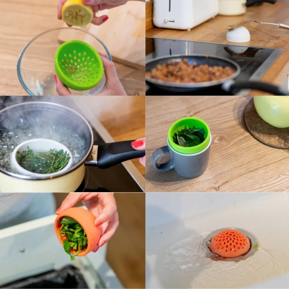 Siftr Micro Silicone Colander: Compact Can Strainer